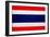 Thailand Flag Design with Wood Patterning - Flags of the World Series-Philippe Hugonnard-Framed Art Print