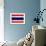 Thailand Flag Design with Wood Patterning - Flags of the World Series-Philippe Hugonnard-Framed Art Print displayed on a wall