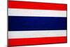 Thailand Flag Design with Wood Patterning - Flags of the World Series-Philippe Hugonnard-Mounted Art Print