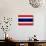 Thailand Flag Design with Wood Patterning - Flags of the World Series-Philippe Hugonnard-Art Print displayed on a wall