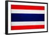 Thailand Flag Design with Wood Patterning - Flags of the World Series-Philippe Hugonnard-Framed Art Print