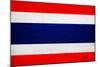 Thailand Flag Design with Wood Patterning - Flags of the World Series-Philippe Hugonnard-Mounted Art Print