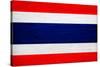 Thailand Flag Design with Wood Patterning - Flags of the World Series-Philippe Hugonnard-Stretched Canvas