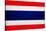 Thailand Flag Design with Wood Patterning - Flags of the World Series-Philippe Hugonnard-Stretched Canvas