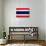 Thailand Flag Design with Wood Patterning - Flags of the World Series-Philippe Hugonnard-Art Print displayed on a wall