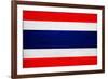 Thailand Flag Design with Wood Patterning - Flags of the World Series-Philippe Hugonnard-Framed Art Print