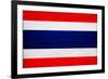 Thailand Flag Design with Wood Patterning - Flags of the World Series-Philippe Hugonnard-Framed Art Print