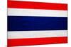 Thailand Flag Design with Wood Patterning - Flags of the World Series-Philippe Hugonnard-Mounted Art Print