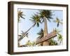 Thailand, Ko Samui, Chaweng Beach, Sign on Palm Tree-Shaun Egan-Framed Photographic Print