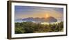 Thailand, Krabi Province, Ko Phi Phi Don Island, View of Ao Ton Sai and Ao Lo Dalam beaches-Michele Falzone-Framed Photographic Print