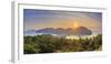 Thailand, Krabi Province, Ko Phi Phi Don Island, View of Ao Ton Sai and Ao Lo Dalam beaches-Michele Falzone-Framed Photographic Print