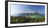 Thailand, Krabi Province, Ko Phi Phi Don Island, View of Ao Ton Sai and Ao Lo Dalam beaches-Michele Falzone-Framed Photographic Print