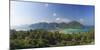 Thailand, Krabi Province, Ko Phi Phi Don Island, View of Ao Ton Sai and Ao Lo Dalam beaches-Michele Falzone-Mounted Photographic Print