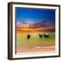 Thailand Nature Landscape. Tourism Background with Sea Beach. Holiday Journey Destination-Banana Republic images-Framed Photographic Print