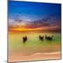 Thailand Nature Landscape. Tourism Background with Sea Beach. Holiday Journey Destination-Banana Republic images-Mounted Photographic Print