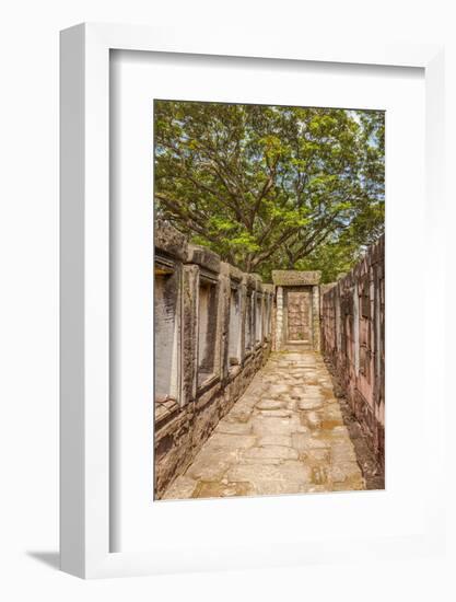 Thailand. Phimai Historical Park. Ruins of ancient Khmer temple complex.-Tom Haseltine-Framed Photographic Print