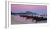 Thailand, Phuket, Rawai Beach, Longtail, Evening-Steffen Beuthan-Framed Premium Photographic Print