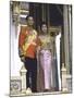Thailand's King Bhumibol Adulyadej with Wife, Queen Sirikit at the Palace-John Dominis-Mounted Premium Photographic Print