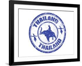 Thailand Stamp-radubalint-Framed Art Print