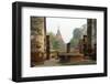 Thailand, Sukhothai. Wat Mahathat Chedi at Sukhothai Historic Park-Kevin Oke-Framed Photographic Print