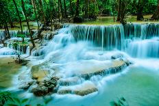 Huay Mae Khamin - Waterfall-ThaiWanderer-Laminated Photographic Print