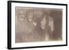 Thalia and Melpomene-Gustav Klimt-Framed Giclee Print