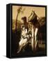 Thamar et Juda-Horace Vernet-Framed Stretched Canvas