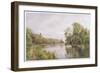 Thames, 1879 (W/C on Paper)-William Bradley-Framed Giclee Print