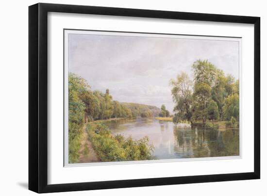 Thames, 1879 (W/C on Paper)-William Bradley-Framed Giclee Print