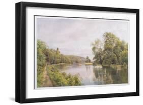 Thames, 1879 (W/C on Paper)-William Bradley-Framed Giclee Print