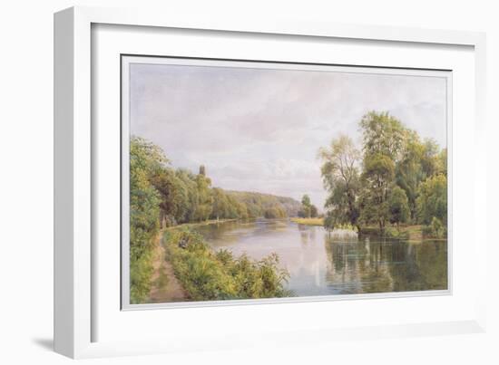 Thames, 1879 (W/C on Paper)-William Bradley-Framed Giclee Print