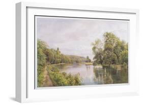 Thames, 1879 (W/C on Paper)-William Bradley-Framed Giclee Print