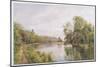 Thames, 1879 (W/C on Paper)-William Bradley-Mounted Giclee Print