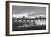 Thames at Charing X-null-Framed Art Print