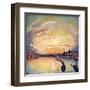 Thames at Eventide-null-Framed Art Print