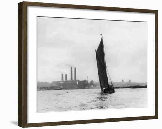 Thames Barge-null-Framed Photographic Print