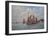 Thames Barges Racing Off Pin Mill, Suffolk, 2008-John Sutton-Framed Giclee Print