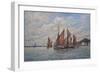 Thames Barges Racing Off Pin Mill, Suffolk, 2008-John Sutton-Framed Giclee Print