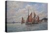 Thames Barges Racing Off Pin Mill, Suffolk, 2008-John Sutton-Stretched Canvas