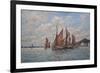 Thames Barges Racing Off Pin Mill, Suffolk, 2008-John Sutton-Framed Giclee Print