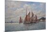 Thames Barges Racing Off Pin Mill, Suffolk, 2008-John Sutton-Mounted Giclee Print