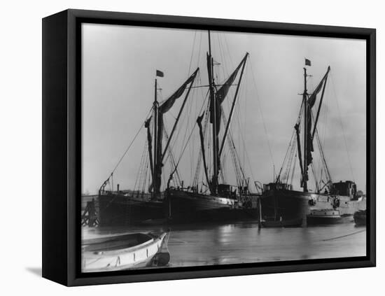 Thames Barges-null-Framed Stretched Canvas