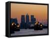 Thames Barrier, O2 Arena, Canary Wharf, London, England, United Kingdom, Europe-Charles Bowman-Framed Stretched Canvas