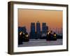 Thames Barrier, O2 Arena, Canary Wharf, London, England, United Kingdom, Europe-Charles Bowman-Framed Photographic Print