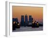 Thames Barrier, O2 Arena, Canary Wharf, London, England, United Kingdom, Europe-Charles Bowman-Framed Photographic Print