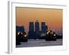 Thames Barrier, O2 Arena, Canary Wharf, London, England, United Kingdom, Europe-Charles Bowman-Framed Photographic Print