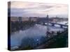 Thames Dawn 2013-Lee Campbell-Stretched Canvas