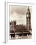 Thames Day on the River Between Westminister and Hungerford Bridges-null-Framed Photographic Print