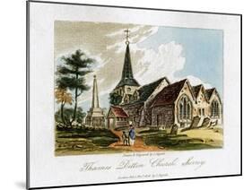 Thames Ditton Church, Surrey, 1816-I Hassell-Mounted Giclee Print