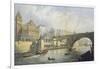 Thames Embankment - Steam Boat Landing Pier at Waterloo, London, 1864-RM Bryson-Framed Giclee Print